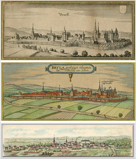 3xLithografien Bruehl- Slg-Dr.K.H.Oleszowsky